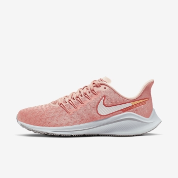 Nike Air Zoom Vomero 14 - Løbesko - Pink/Guld/Grå | DK-83972